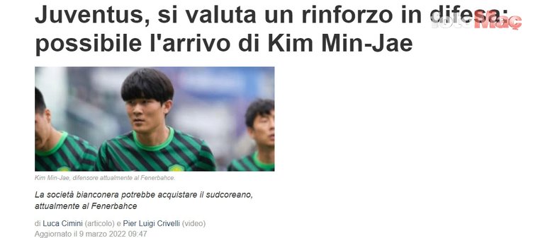 FENERBAHÇE HABERİ: Kim Min-Jae Juventus'a! Transfer tarihi verildi