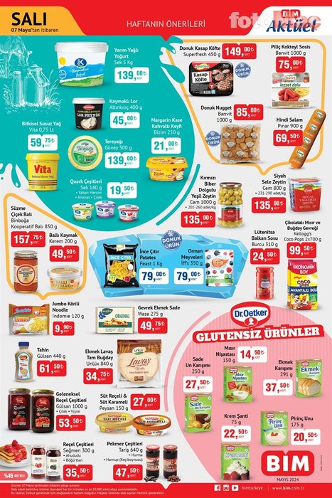 BİM AKTÜEL KATALOG 7 MAYIS | Bu Salı Bim'de hangi ürünler indirimde?