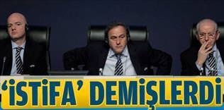 UEFA istifa istemişti