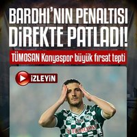 Bardhi'nin penaltısı direkte patladı!
