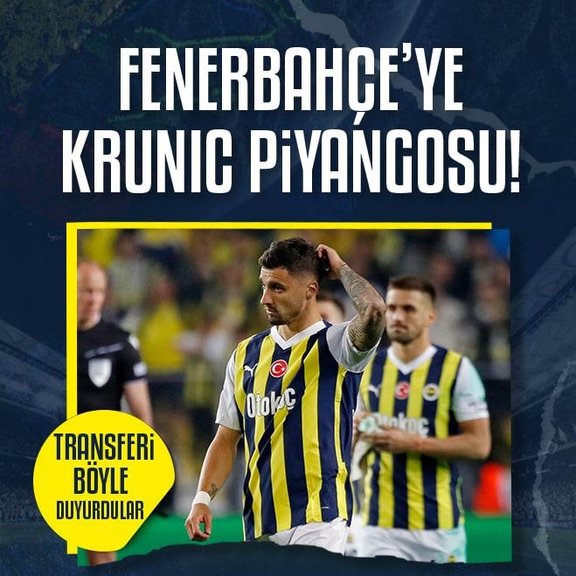 Fenerbahçe’ye Rade Krunic piyangosu! Transferi böyle duyurdular