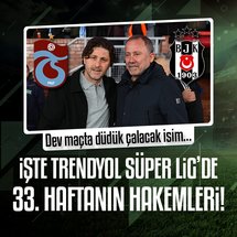 İşte Beşiktaş-Trabzonspor maçının hakemi!