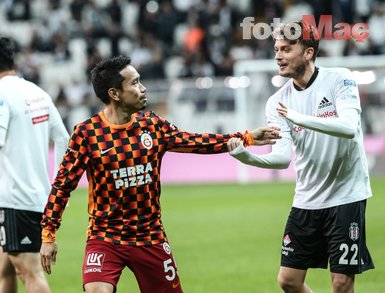 Beşiktaş-Galatasaray mücadelesinden kareler