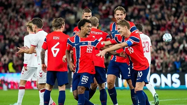Norveç, Danimarka'yı 3-2'lik skorla geçti