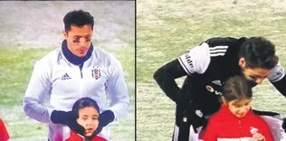 Beşiktaşlı futbolcular korudu