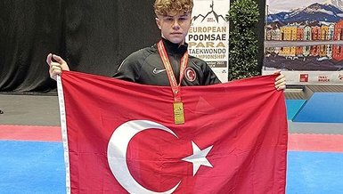Milli Taekwondocu Muhammed Çağrı Gülen altın madalya kazandı