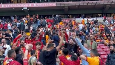 Galatasaray efsanesi derbide tribünleri coşturdu!