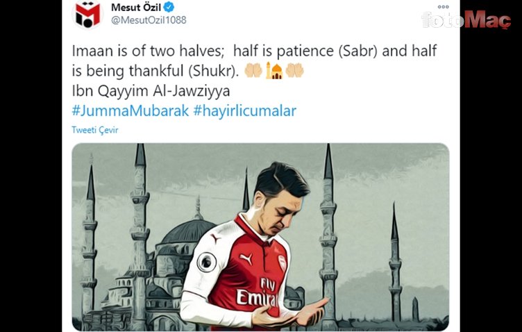 Son dakika Fenerbahçe haberi: Mesut Özil'den flaş paylaşım! "Sabır..."
