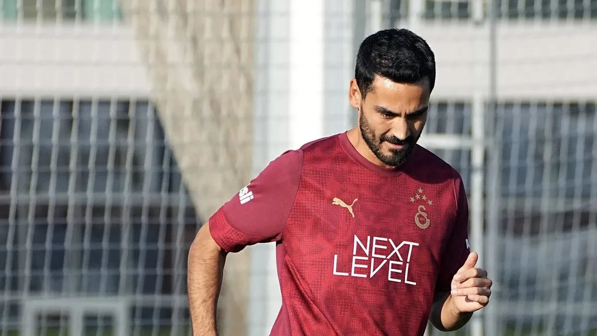 Galatasaray'da İlkay Gündoğan antrenmanda yer aldı