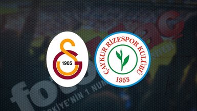 Galatasaray Rizespor maçı CANLI İZLE 🔥 | Galatasaray - Rizespor maçı ne zaman, saat kaçta ve hangi kanalda canlı yayınlanacak?
