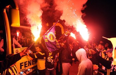 Fenerbahçe’ye coşkulu karşılama