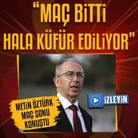 Metin Öztürk: Maç bitti hala küfür ediliyor!
