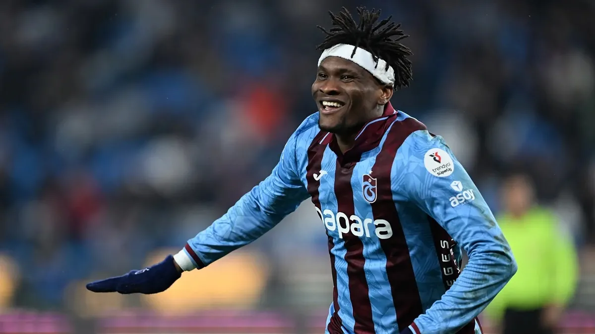 Trabzonspor'da Chibuike Nwaiwu'dan anlamlı hareket!