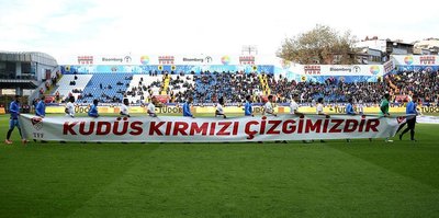 Kasımpaşa ve Trabzonspor'dan Filistin'e destek