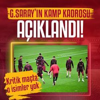 G.Saray'ın kamp kadrosu açıklandı!