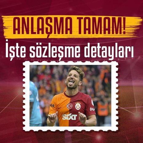 Galatasaray Dries Mertens’te mutlu sona ulaştı!