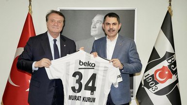 Murat Kurum Beşiktaş yöneticileriyle bir araya geldi