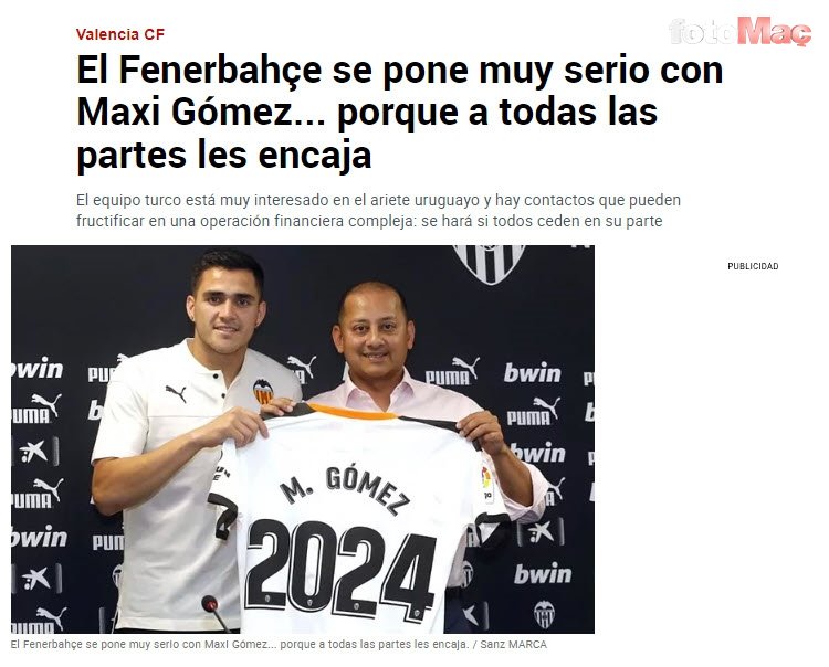 TRANSFER HABERİ: Fenerbahçe'den Maxi Gomez için yeni hamle! Bonservisi belli oldu