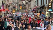 Trabzonsporlu taraftarlardan Filistin’e destek yürüyüşü!