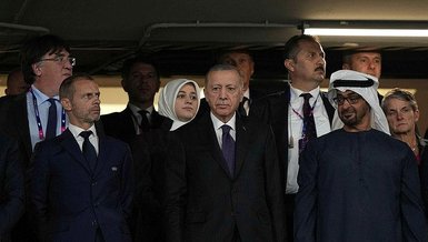 Başkan Erdoğan Şampiyonlar Ligi Finali'ni tribünden takip etti!