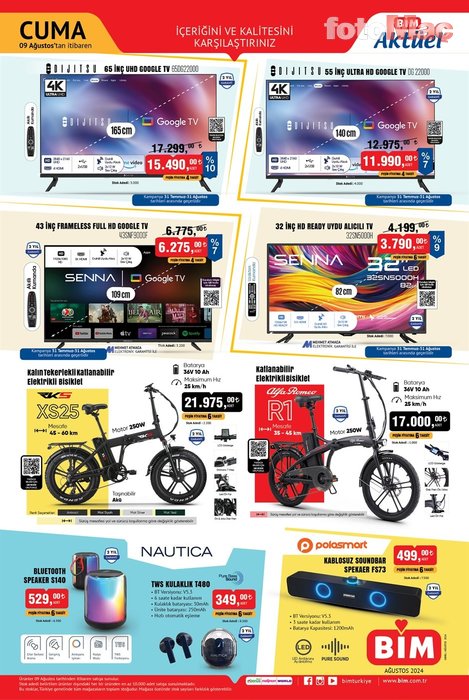 BİM AKTÜEL KATALOG 9 AĞUSTOS | Bu Cuma Bim'de hangi ürünler indirimde?