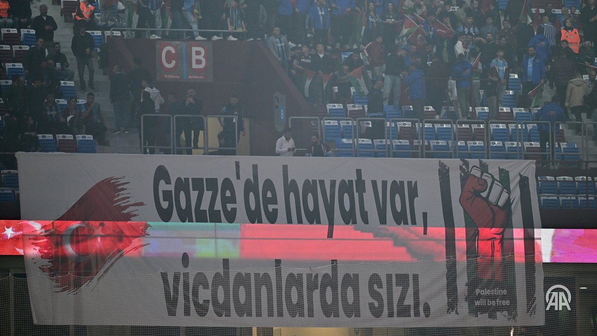 Trabzonspor'dan Filistin'e destek mesajları!