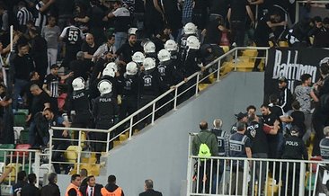 Gol iptal olunca tribünler karıştı