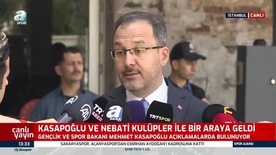 Gençlik ve Spor Bakanı Muharrem Kasapoğlu kulüpler ile bir araya geldi!