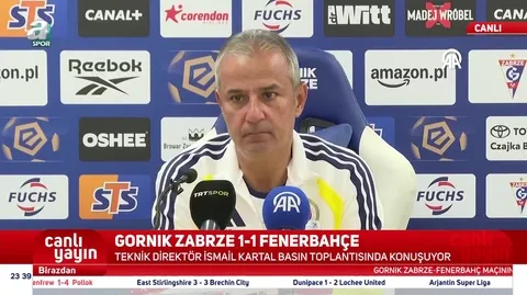 İsmail Kartal Gornik Zabrze maçı sonrası konuştu: Gelişmeye devam edeceğiz