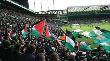 Celtic’li taraftarlardan Filistin’e destek!
