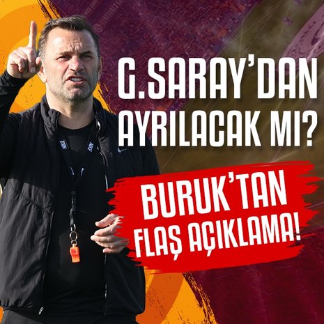 Galatasaray’dan ayrılacak mı? Okan Buruk’tan flaş açıklama!