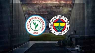 RİZESPOR FENERBAHÇE CANLI İZLE 📺 | Rizespor - Fenerbahçe maçı ne zaman, saat kaçta ve hangi kanalda canlı yayınlanacak?