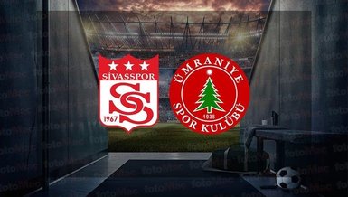 Sivasspor Ümraniyespor maçı CANLI