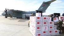 Türkiye yardım uçağı gönderdi! Teker teker böyle yüklendi...