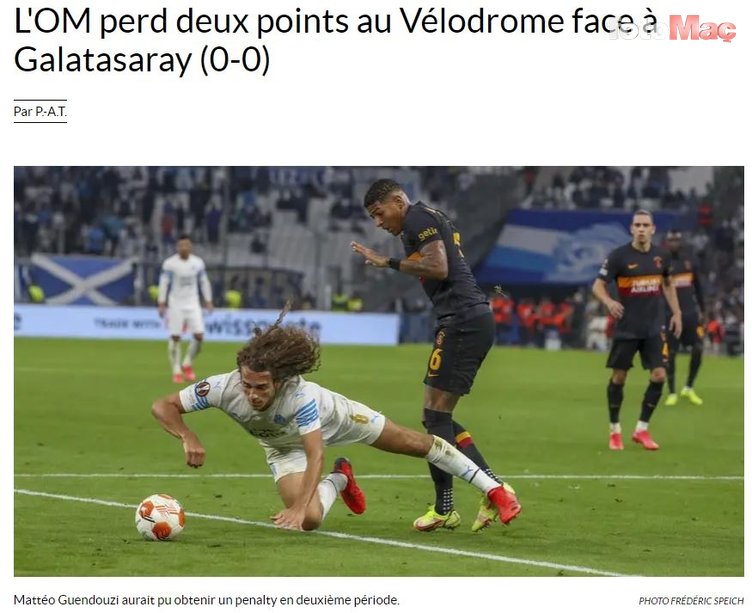 GALATASARAY HABERLERİ - Fransız basını Marsilya-Galatasaray maçını böyle gördü