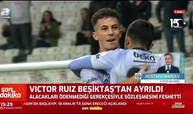Victor Ruiz Beşiktaş'la yollarını ayırdı