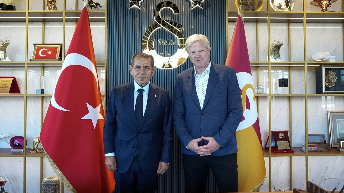 Oliver Kahn'dan Galatasaray Başkanı Dursun Özbek'e ziyaret