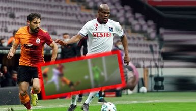 Galatasaray - Trabzonspor maçında Fırtına direği geçemedi! İşte o anlar