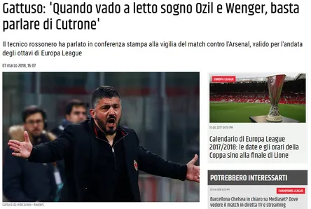Gattuso: Yatağa girdiğimde Mesut'u düşünüyorum - 1