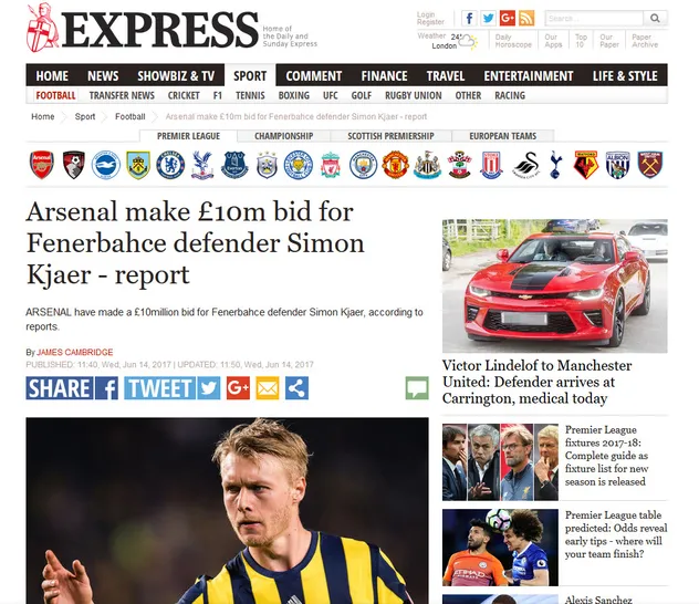 Arsenal'den Kjaer için teklif yapıldı - 1