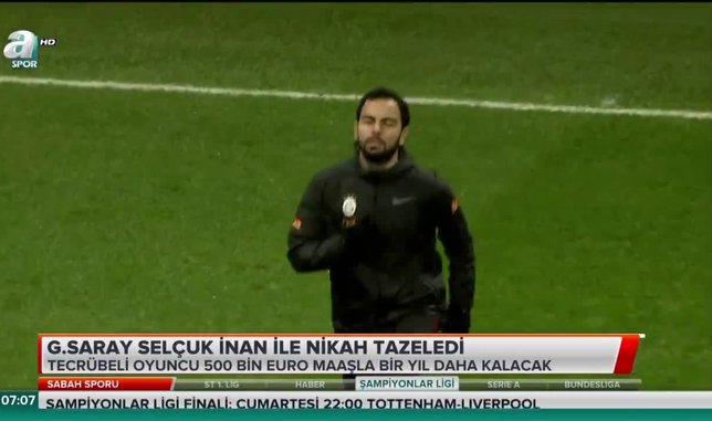 Galatasaray Selçuk İnan ile nikah tazeledi