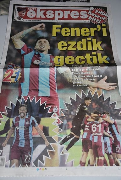 Trabzon yerel basınında derbi coşkusu