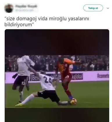 Beşiktaş - Galatasaray derbisinde gecenin hareketi Domagoj Vida’dan!