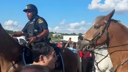 Arjantin taraftarlarına polis müdahalesi