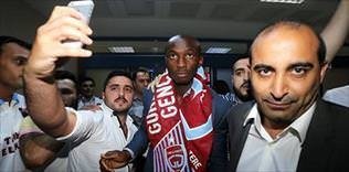 Mbia Trabzon'a geldi