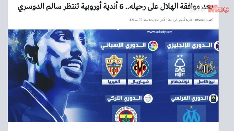 Fenerbahçe sürpriz transferin peşinde mi? Arabistan basını Salem Al-Dawsari'yi böyle duyurdu