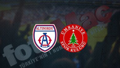Altınordu - Ümraniyespor maçı ne zaman, saat kaçta ve hangi kanalda canlı yayınlanacak? | TFF 1. Lig