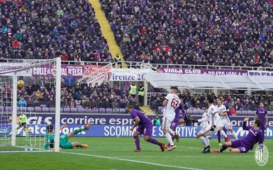 Milan puanı Hakan’la kurtardı Fiorentina-Milan maçından kareler