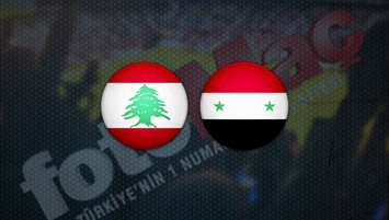 Lübnan - Suriye maçı saat kaçta?