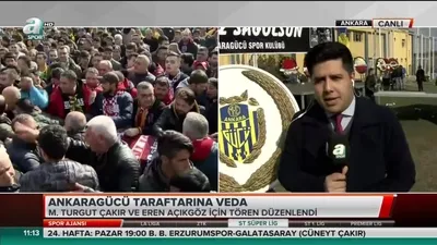 >Ankaragücü taraftarına veda